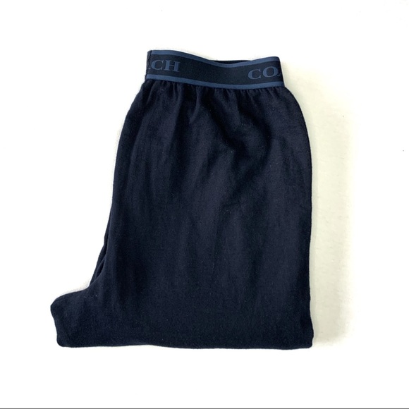 NWT Coach Navy Cotton Pajama Pant - Picture 4 of 6